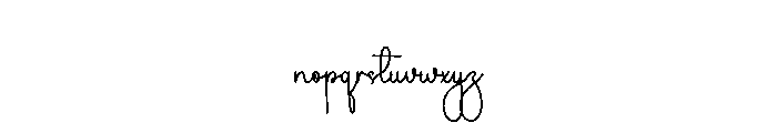 Winter Book Font LOWERCASE