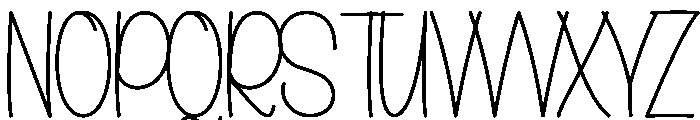 Winter Bookmark Font UPPERCASE