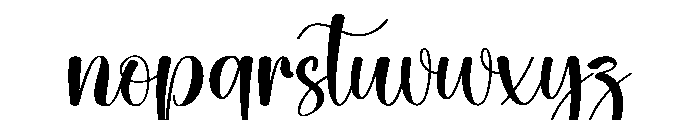 Winter Butterfly Font LOWERCASE