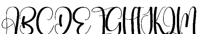 Winter California Font UPPERCASE