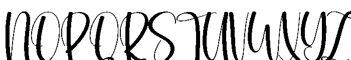 Winter California Font UPPERCASE