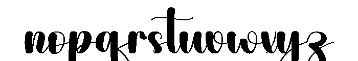 Winter California Font LOWERCASE