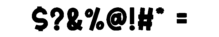 Winter Chunky Font OTHER CHARS