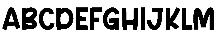 Winter Chunky Font UPPERCASE