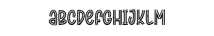Winter Cocktail Font UPPERCASE