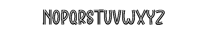 Winter Cocktail Font UPPERCASE
