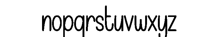 Winter Colorful Font LOWERCASE