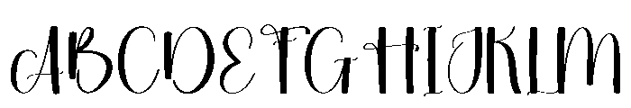 Winter Dancing Font UPPERCASE