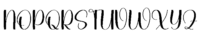 Winter Dancing Font UPPERCASE