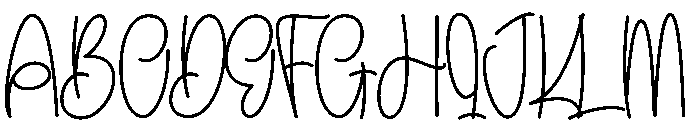 Winter Daughter Font UPPERCASE