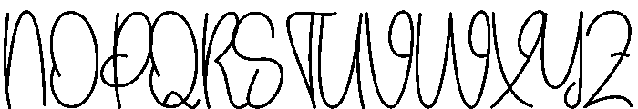 Winter Daughter Font UPPERCASE