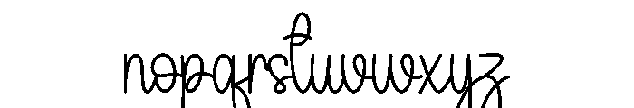Winter Daughter Font LOWERCASE