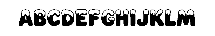 Winter Frost Font UPPERCASE