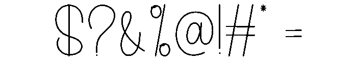 Winter Handwriting Font OTHER CHARS