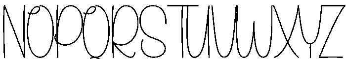 Winter Handwriting Font UPPERCASE