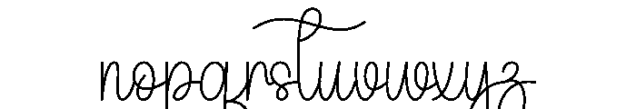 Winter Handwriting Font LOWERCASE