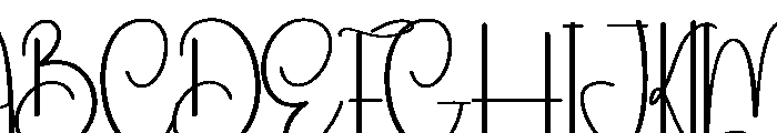 Winter Newyear Font UPPERCASE
