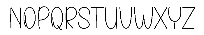 Winter Nothing Font UPPERCASE
