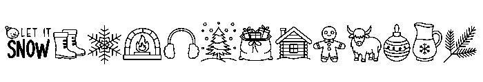 Winter Parade Font UPPERCASE