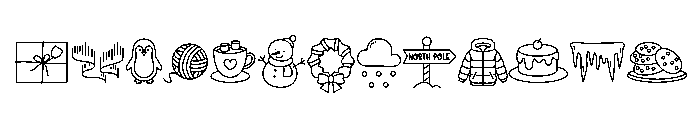 Winter Parade Font UPPERCASE