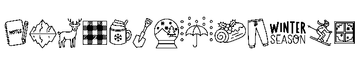 Winter Parade Font LOWERCASE