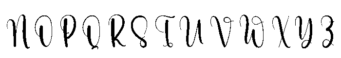 Winter Savana Font UPPERCASE