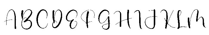 Winter September Font UPPERCASE