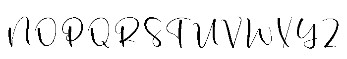 Winter September Font UPPERCASE