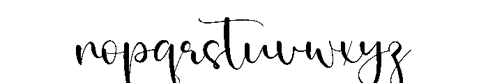 Winter September Font LOWERCASE