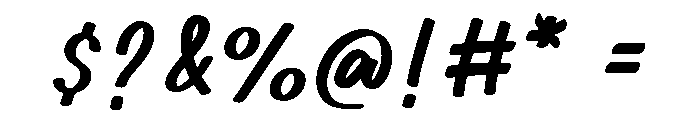 Winter Sign Font OTHER CHARS
