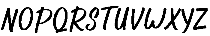 Winter Sign Font UPPERCASE