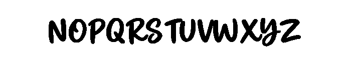 Winter Stiker Regular Font UPPERCASE