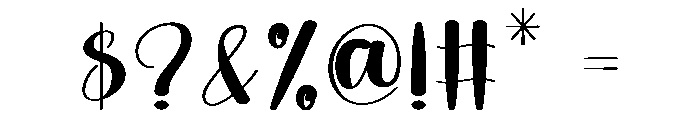 Winter Stocking Font OTHER CHARS