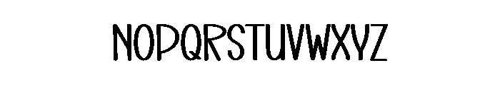 Winter Tracker Font LOWERCASE