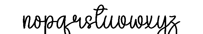 Winter Wednesday Font LOWERCASE