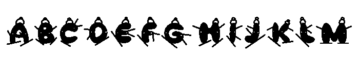 Winter ski Font UPPERCASE