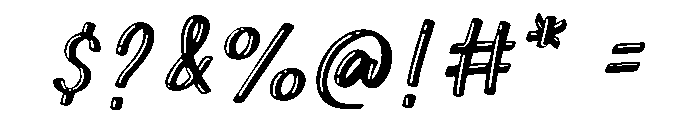 WinterSign-Display Font OTHER CHARS