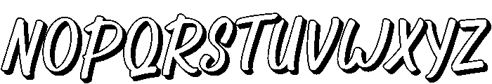WinterSign-Extrude Font UPPERCASE