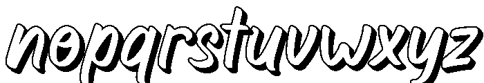 WinterSign-Extrude Font LOWERCASE