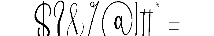 Winterback Font OTHER CHARS