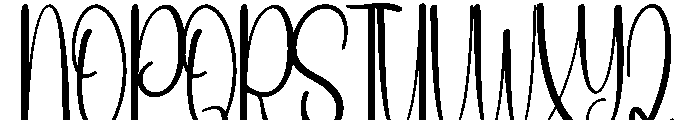 Winterback Font UPPERCASE