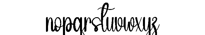 Winterback Font LOWERCASE