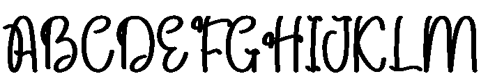 Wintercandy Font UPPERCASE