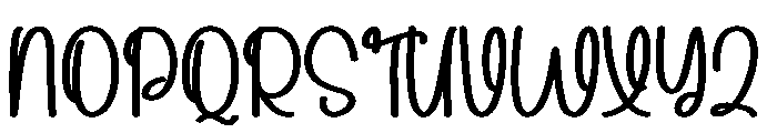 Wintercandy Font UPPERCASE
