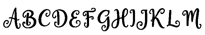 Winterelle Font UPPERCASE