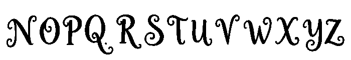 Winterelle Font UPPERCASE