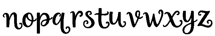 Winterelle Font LOWERCASE