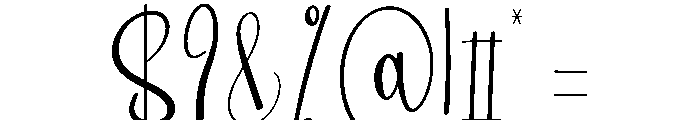 Winterglow Font OTHER CHARS