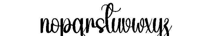 Winterglow Font LOWERCASE