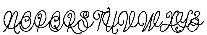 Winterine Font UPPERCASE